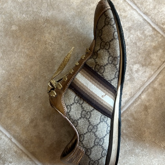 Gucci vintage metallic sneakers size 36.5 monogram - Picture 4 of 9